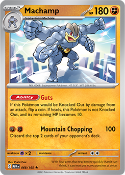 Machamp 68/165 Pokémon card from 151 for sale at best price