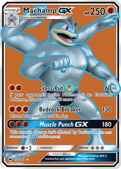 Machamp GX 135/147 Pokémon card from Burning Shadows for sale at best price