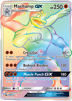 Machamp GX 154/147 Pokémon card from Burning Shadows for sale at best price
