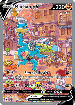 Machamp V 172/189 Pokémon card from Astral Radiance for sale at best price