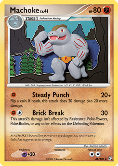 Machoke 41/100 Pokémon card from Stormfront for sale at best price