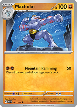 Machoke 67/165 Pokémon card from 151 for sale at best price
