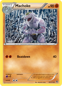 Machoke 45/111 Pokémon card from Furious Fists for sale at best price