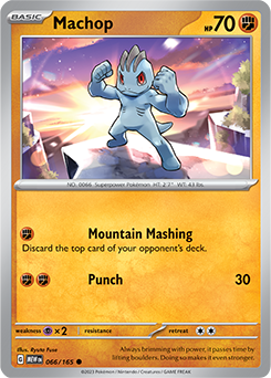 Machop 66/165 Pokémon card from 151 for sale at best price