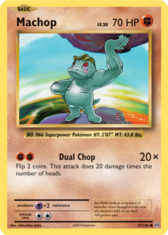 Machop 57/108 Pokémon card from Evolutions for sale at best price