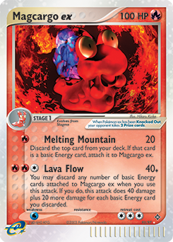 Carte Pokémon Pokémon ex Volcaropod ex 95/97 de la série Ex Dragon