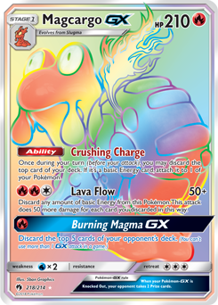 Magcargo GX 218/214 Pokémon card from Lost Thunder for sale at best price