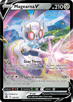 Magearna V 128/195 Pokémon card from Silver Tempest for sale at best price