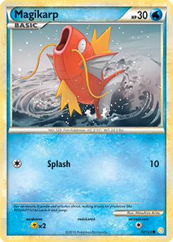 Magikarp 72/123 Pokémon card from HeartGold SoulSilver for sale at best price