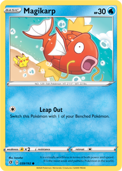 Magikarp 39/192 Pokémon card from Rebel Clash for sale at best price