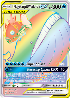 Magikarp Wailord GX 183/181 Pokémon card from Team Up for sale at best price