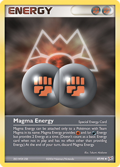Carte Pokémon Énergie Magma 87/95 de la série Ex Team Magma vs Team Aqua en vente au meilleur prix