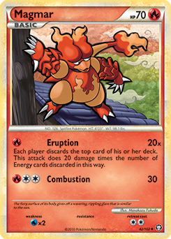 Magmar 42/102 Pokémon card from Triumphant for sale at best price