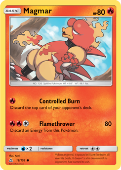 Magmar 18/156 Pokémon card from Untra Prism for sale at best price