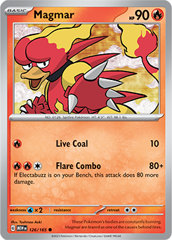 Magmar 126/165 Pokémon card from 151 for sale at best price