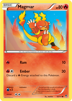 Magmar 10/111 Pokémon card from Furious Fists for sale at best price