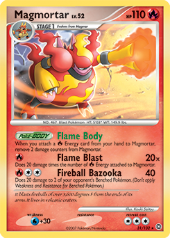 Magmortar 31/132 Pokémon card from Secret Wonders for sale at best price