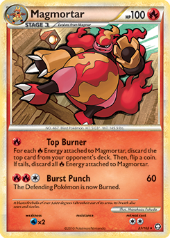 Magmortar 27/102 Pokémon card from Triumphant for sale at best price
