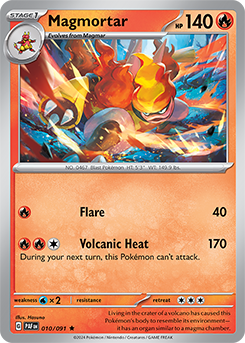 Magmortar 10/91 Pokémon card from Paldean fates for sale at best price
