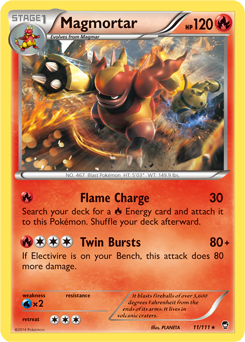 Magmortar 11/111 Pokémon card from Furious Fists for sale at best price
