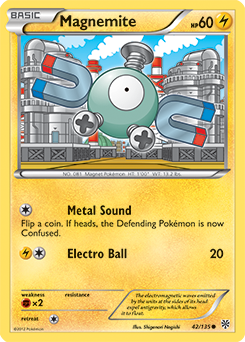 Magnemite 42/135 Pokémon card from Plasma Storm for sale at best price