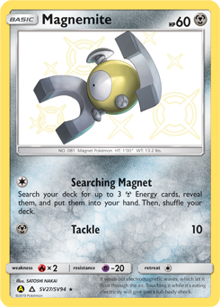 Shining Pokémon Pokémon card Magnemite SV27/SV94 from Hidden Fates expansion
