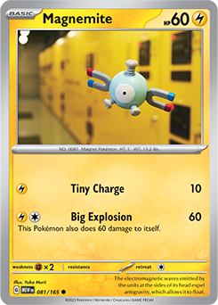 Magnemite 81/165 Pokémon card from 151 for sale at best price