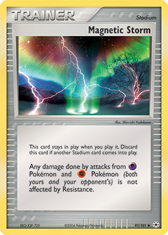 Uncommon Pokémon card Magnetic Storm 91/101 from Ex Hidden Legends expansion