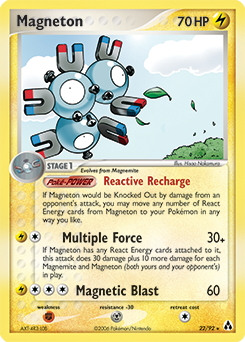 Carte Pokémon Magneton 22/92 de la série Ex Créateurs de Légendes en vente au meilleur prix