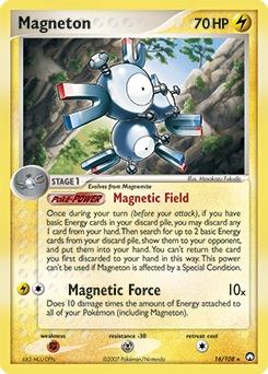 Carte Pokémon Magneton 16/108 de la série Ex Gardiens du Pouvoir en vente au meilleur prix