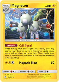 Magneton 69/236 Pokémon card from Cosmic Eclipse for sale at best price