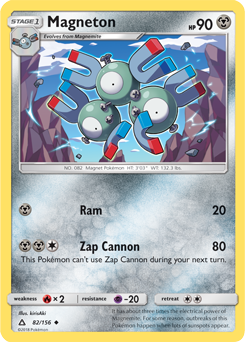 Magneton 82/156 Pokémon card from Untra Prism for sale at best price