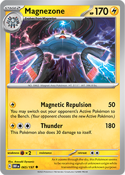 Magnezone 65/197 Pokémon card from Obsidian Flames for sale at best price