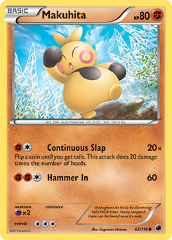 Makuhita 62/116 Pokémon card from Plasma Freeze for sale at best price