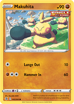 Makuhita 142/264 Pokémon card from Fusion Strike for sale at best price