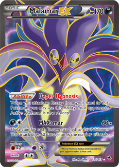 Full Art Pokémon Pokémon card Malamar EX 115/119 from Phantom Forces expansion