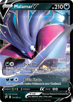 Malamar V 121/192 Pokémon card from Rebel Clash for sale at best price