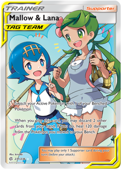 Mallow Lana 231/236 Pokémon card from Cosmic Eclipse for sale at best price