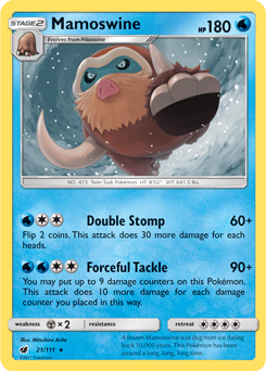 Mamoswine 21/111 Pokémon card from Crimson Invasion for sale at best price
