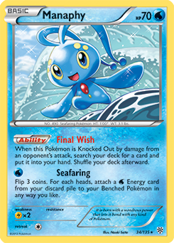 Manaphy 34/135 Pokémon card from Plasma Storm for sale at best price