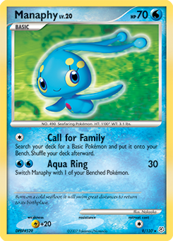 Manaphy 9/130 Pokémon card from Diamond & Pearl for sale at best price