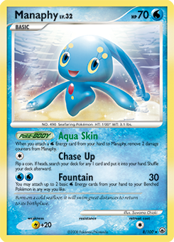 Manaphy 8/100 Pokémon card from Majestic Dawn for sale at best price