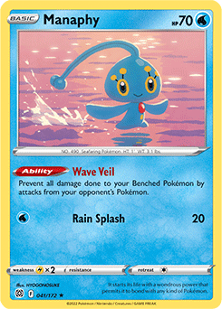 Manaphy 041/172 Pokémon card from Brilliant Stars for sale at best price