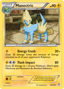 Manectric 43/124 Pokémon card from Dragons Exalted for sale at best price