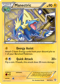 Manectric 44/124 Pokémon card from Dragons Exalted for sale at best price