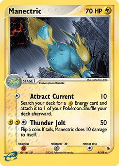 Manectric 9/109 Pokémon card from Ex Ruby & Sapphire for sale at best price