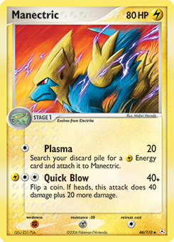 Manectric 46/110 Pokémon card from Ex Holon Phantoms for sale at best price