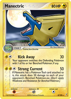 Manectric 8/100 Pokémon card from Ex Crystal Guardians for sale at best price