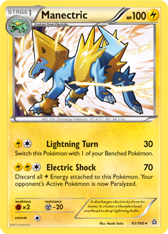 Manectric 61/160 Pokémon card from Primal Clash for sale at best price