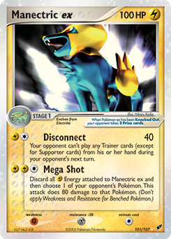 Manectric EX 101/107 Pokémon card from Ex Deoxys for sale at best price